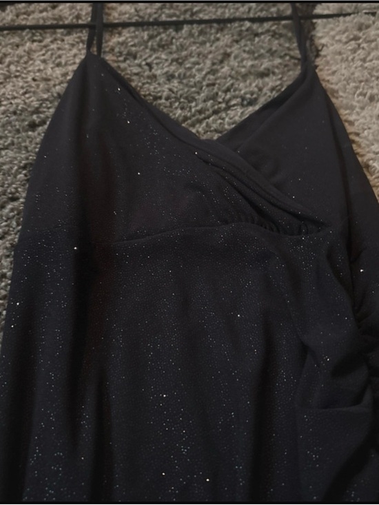 Mistyrose Dresses & Skirts - Black Sparkle Cami Dress with V-Neck